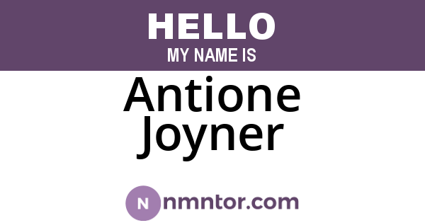 Antione Joyner