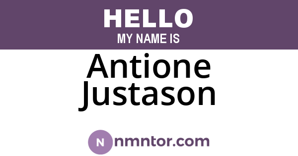 Antione Justason