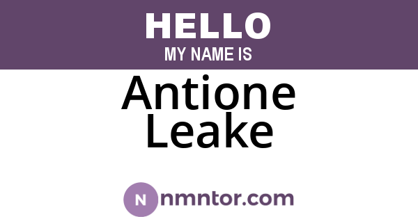 Antione Leake