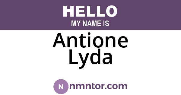 Antione Lyda