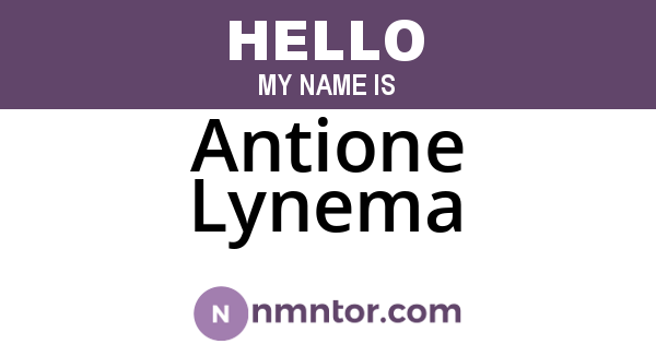 Antione Lynema