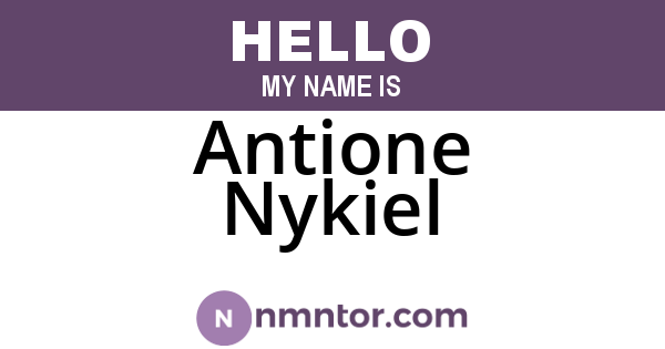 Antione Nykiel