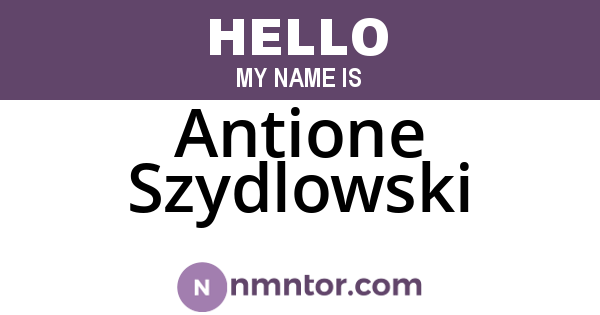 Antione Szydlowski