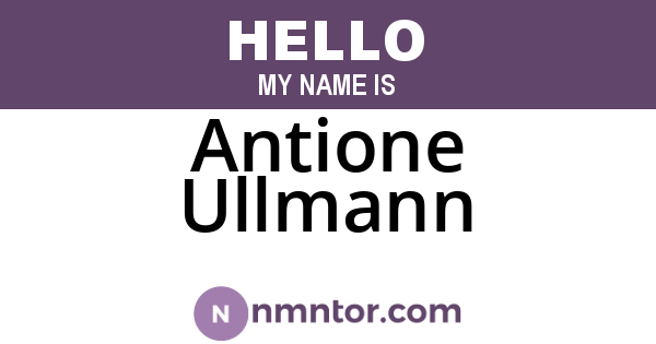 Antione Ullmann