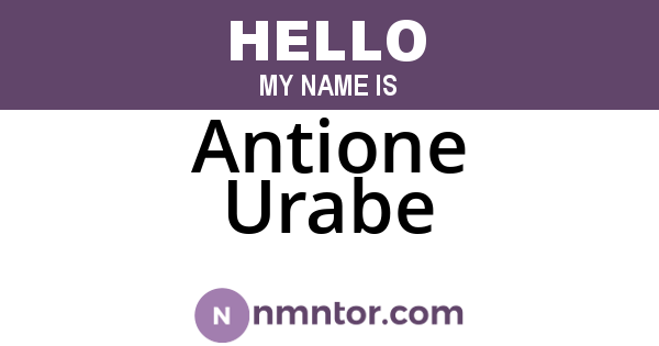 Antione Urabe
