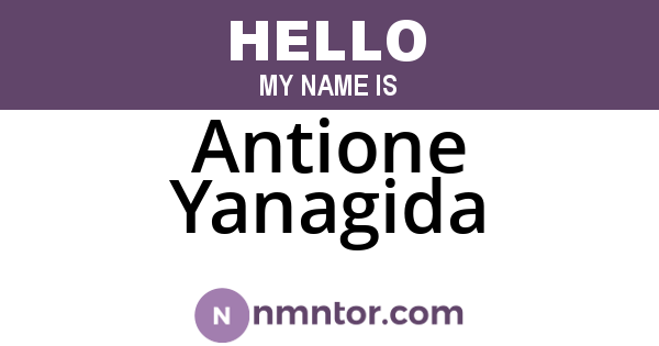Antione Yanagida