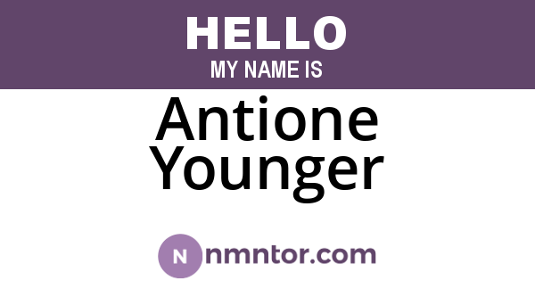 Antione Younger