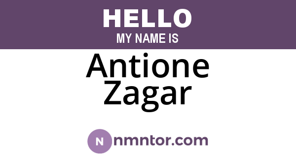 Antione Zagar