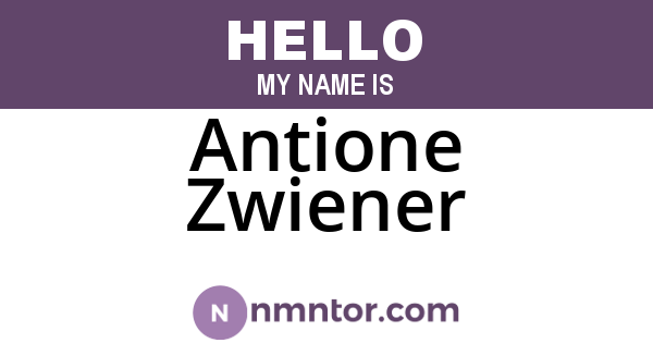 Antione Zwiener