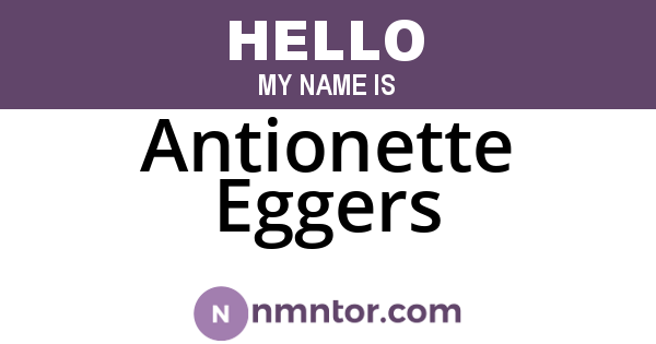 Antionette Eggers