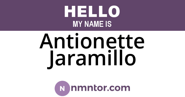 Antionette Jaramillo