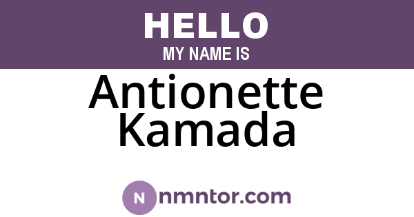 Antionette Kamada