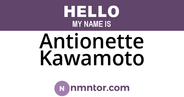 Antionette Kawamoto
