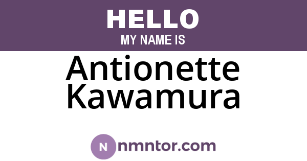 Antionette Kawamura
