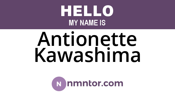 Antionette Kawashima