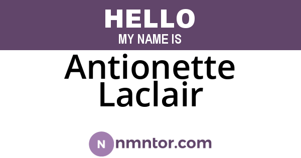 Antionette Laclair