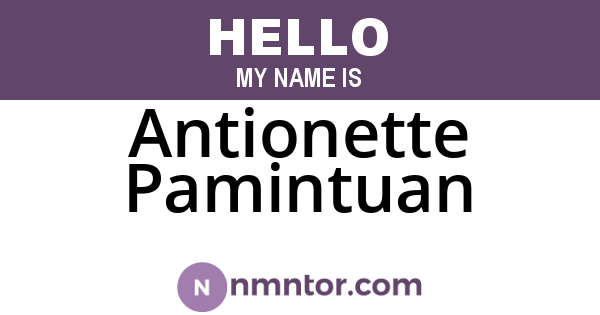 Antionette Pamintuan