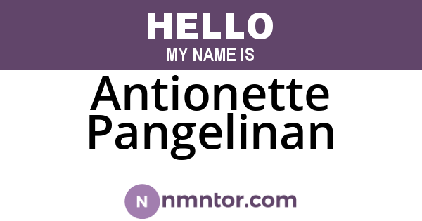 Antionette Pangelinan