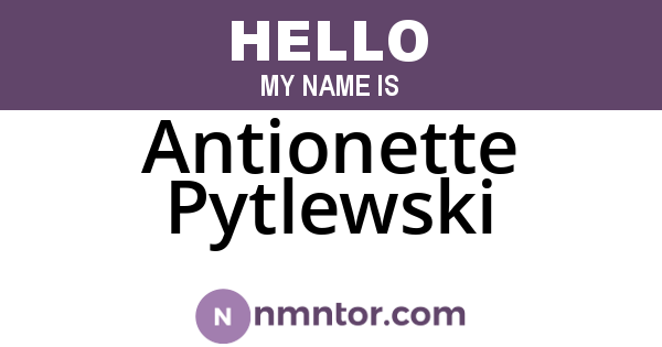 Antionette Pytlewski