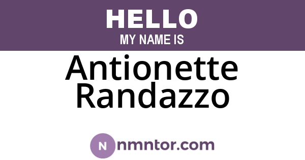 Antionette Randazzo