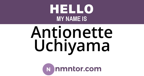 Antionette Uchiyama