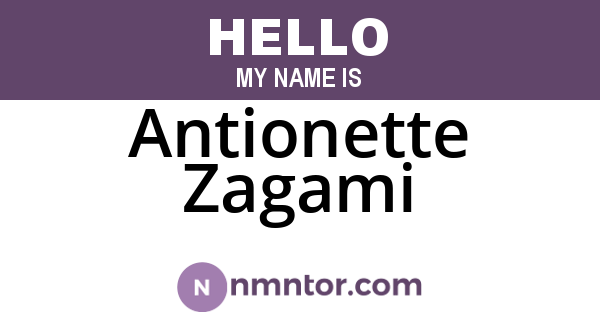 Antionette Zagami