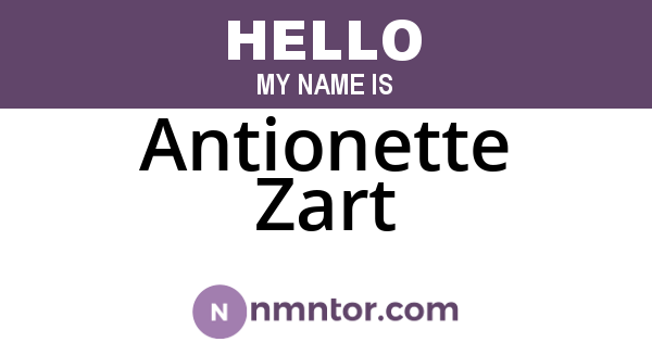 Antionette Zart