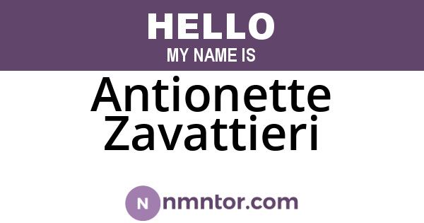 Antionette Zavattieri