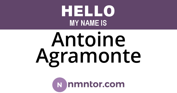 Antoine Agramonte