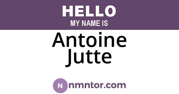 Antoine Jutte