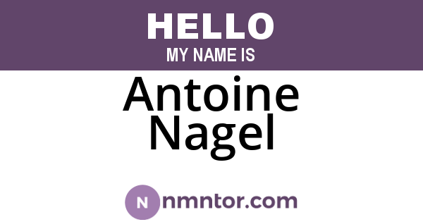 Antoine Nagel