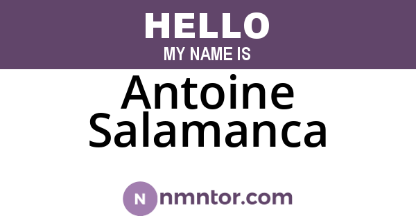 Antoine Salamanca