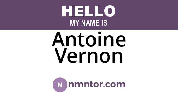 Antoine Vernon