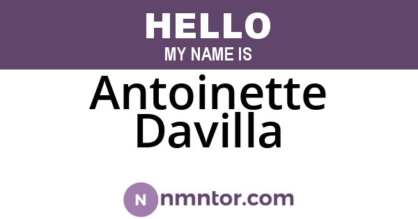 Antoinette Davilla
