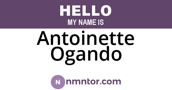 Antoinette Ogando