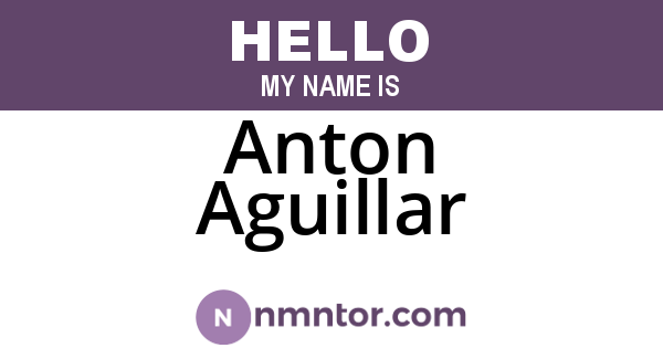 Anton Aguillar