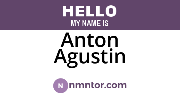 Anton Agustin