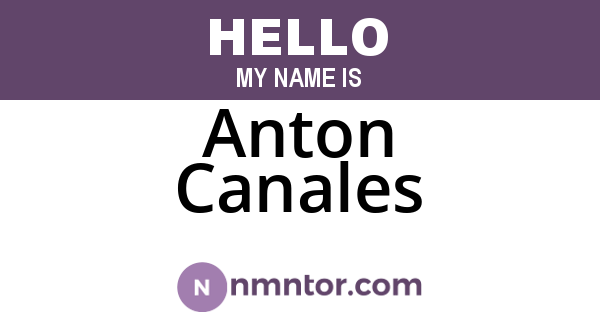 Anton Canales