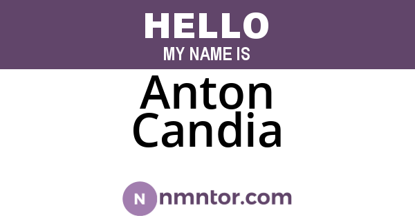 Anton Candia