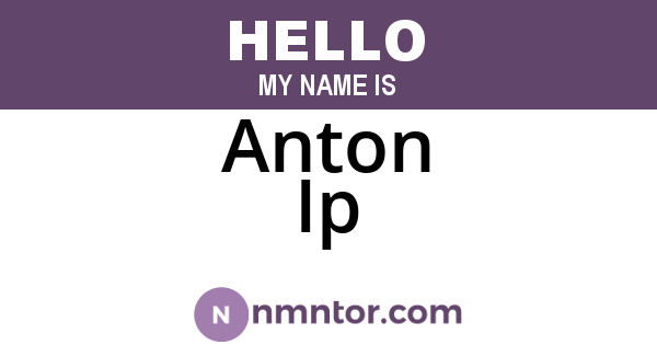 Anton Ip