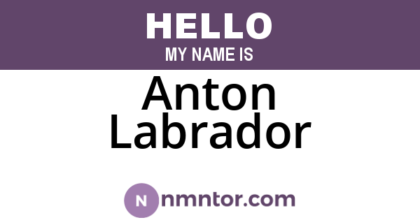 Anton Labrador