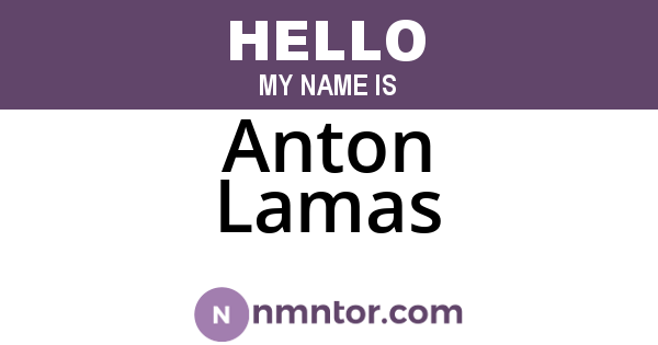 Anton Lamas
