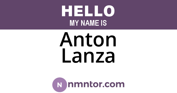 Anton Lanza