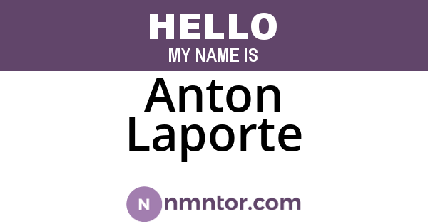 Anton Laporte