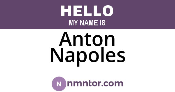 Anton Napoles