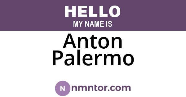 Anton Palermo