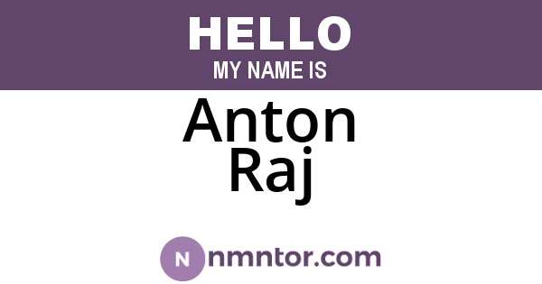 Anton Raj