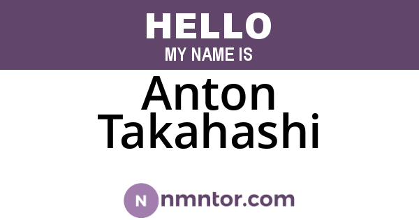 Anton Takahashi