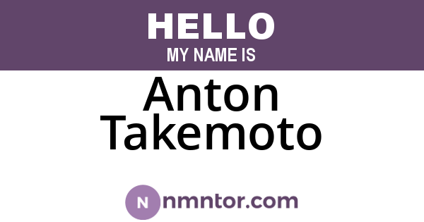 Anton Takemoto