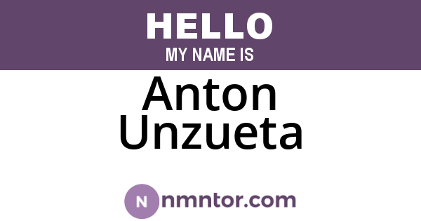 Anton Unzueta